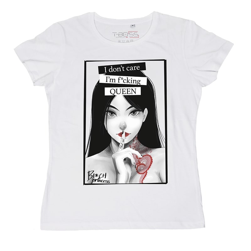 White T-shirt I'm Queen Fan-Art