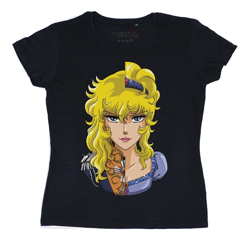 Black T-shirt Lady Oscar Fan-Art