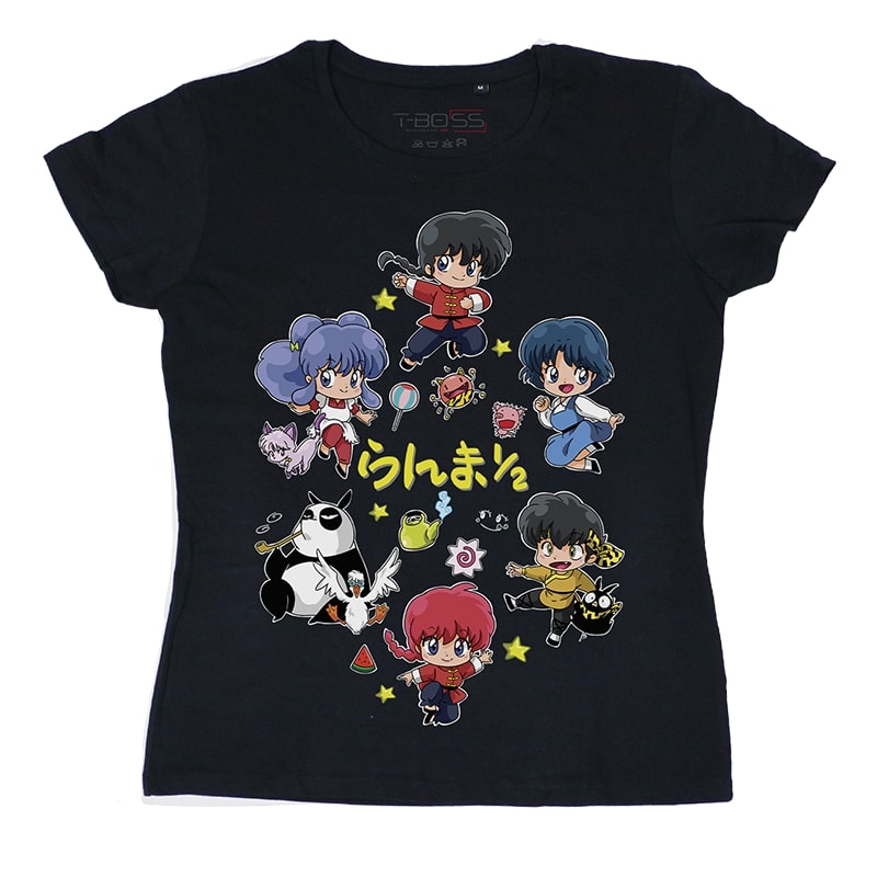 Black Ranma 1/2 Fan-Art T-shirt