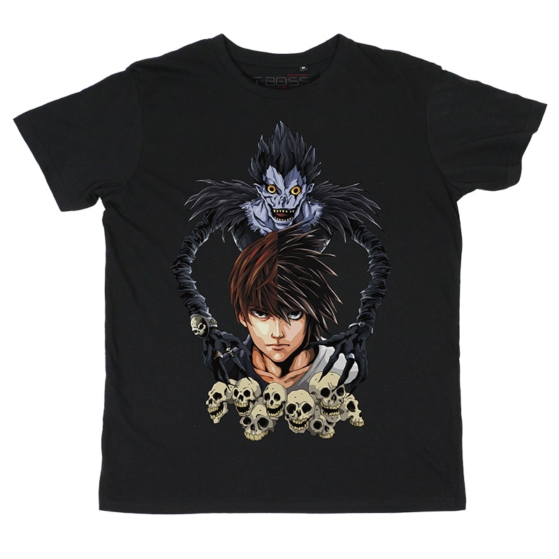 Black Light Elle Ryuk Death Note Fan-Art T-shirt