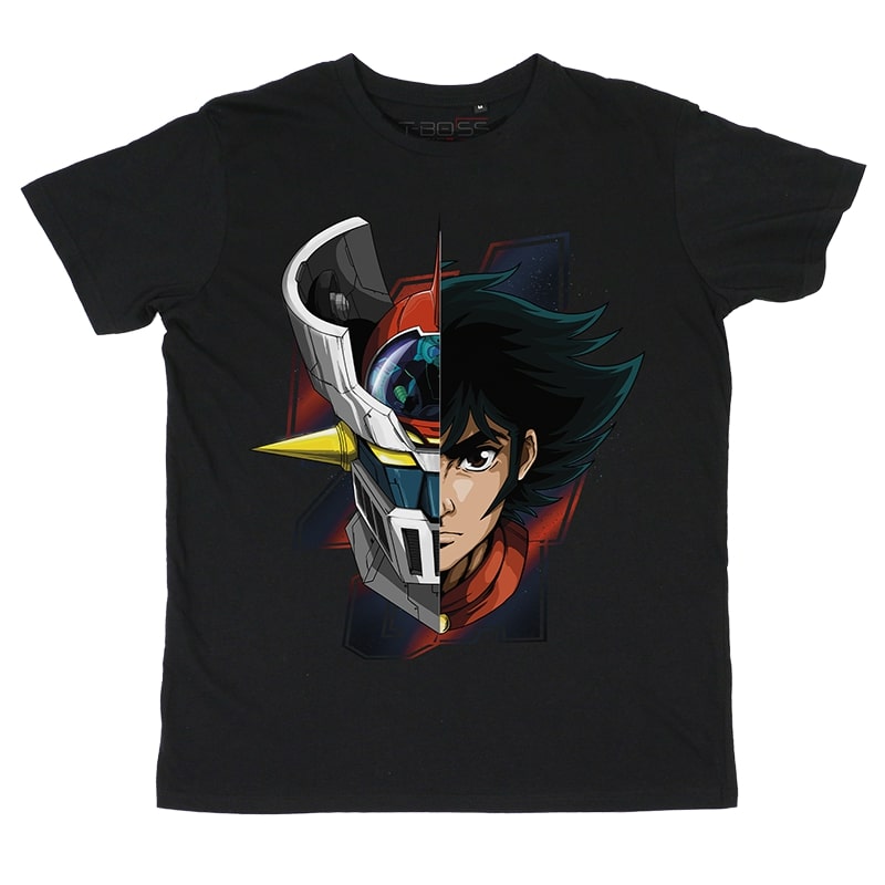 Koji Mazinger Z Fan-Art Black T-shirt