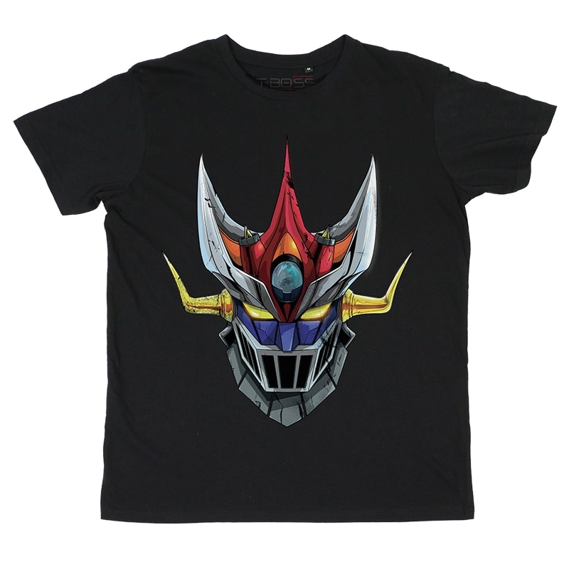 Black Big Mazinger Fan-Art T-shirt