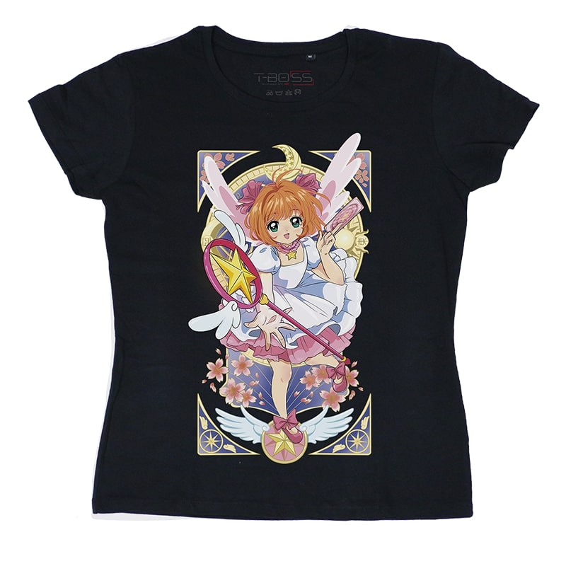 Black Cardcaptor Sakura Fan-Art T-shirt