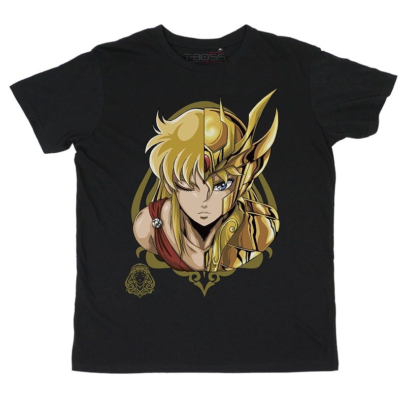 Black T-shirt Virgo Knights of the Zodiac Fan-Art