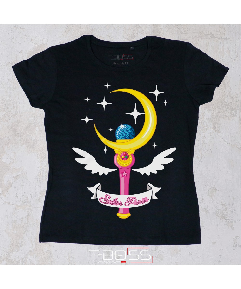 Black T-shirt Moon Stick Fan-Art