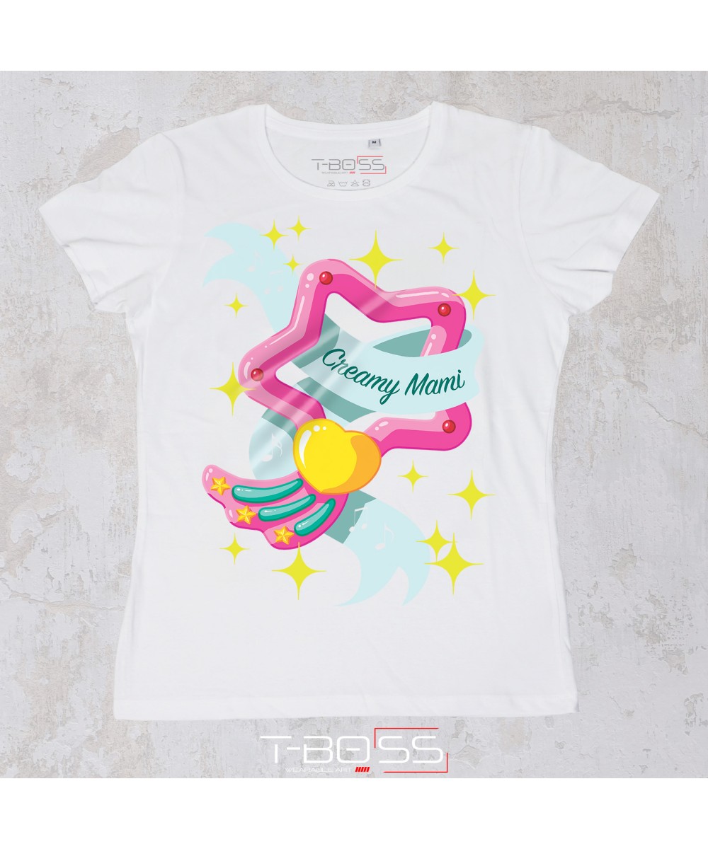 T-Boss | T-shirt Bianca Star Creamy Fan-Art