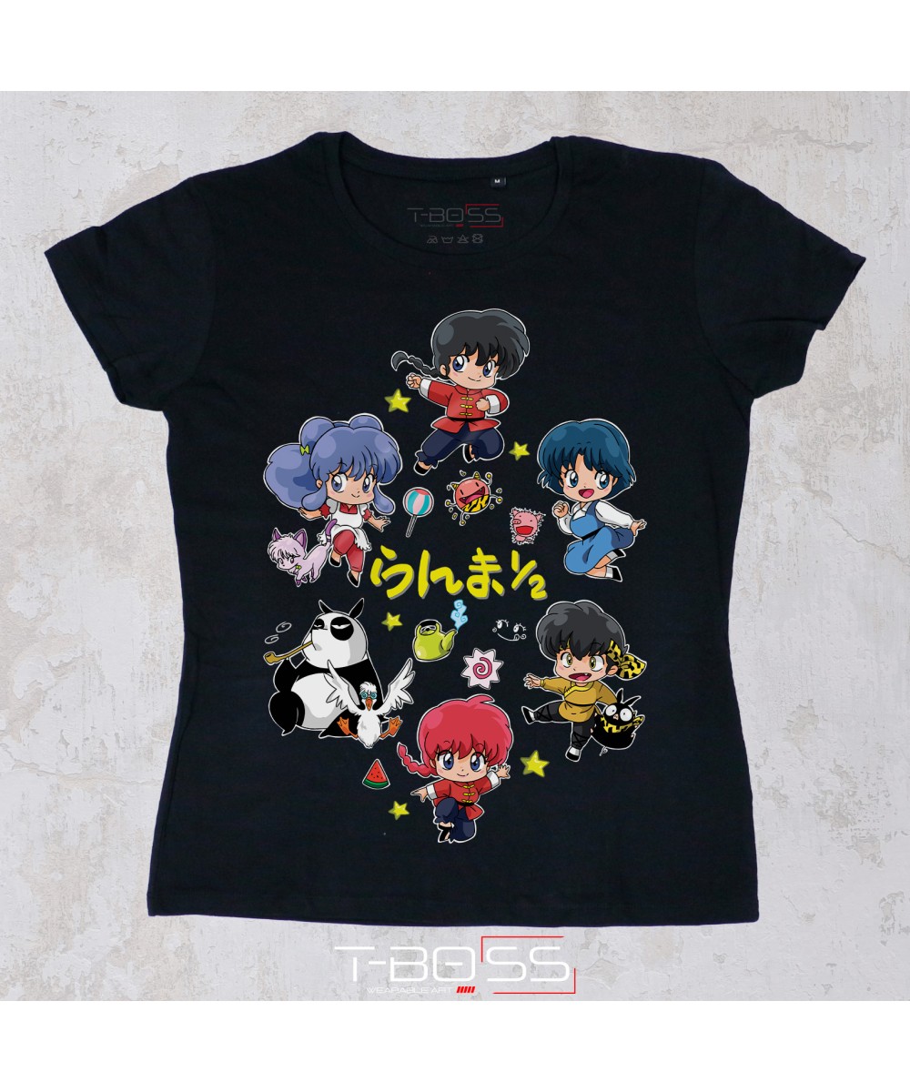 Black T-shirt Ranma 1/2 Fan-Art