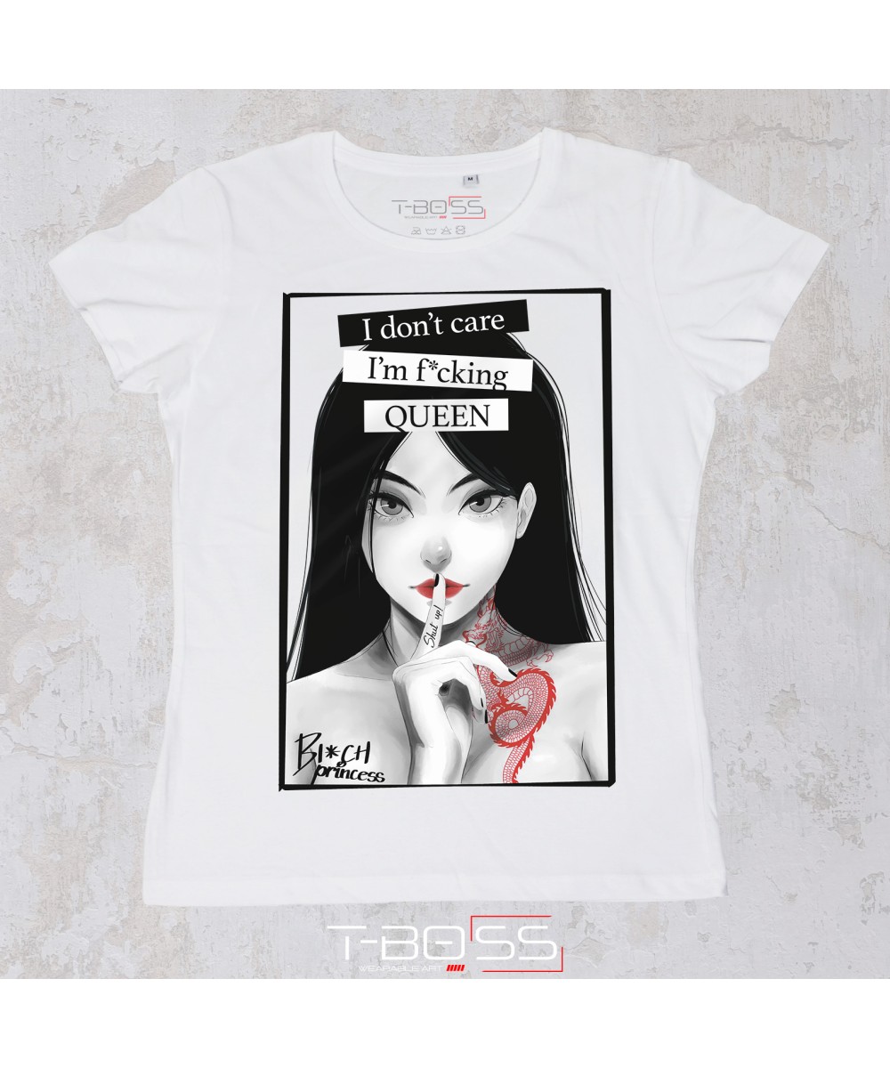 T-Boss | T-shirt Bianca I'm Queen Fan-Art