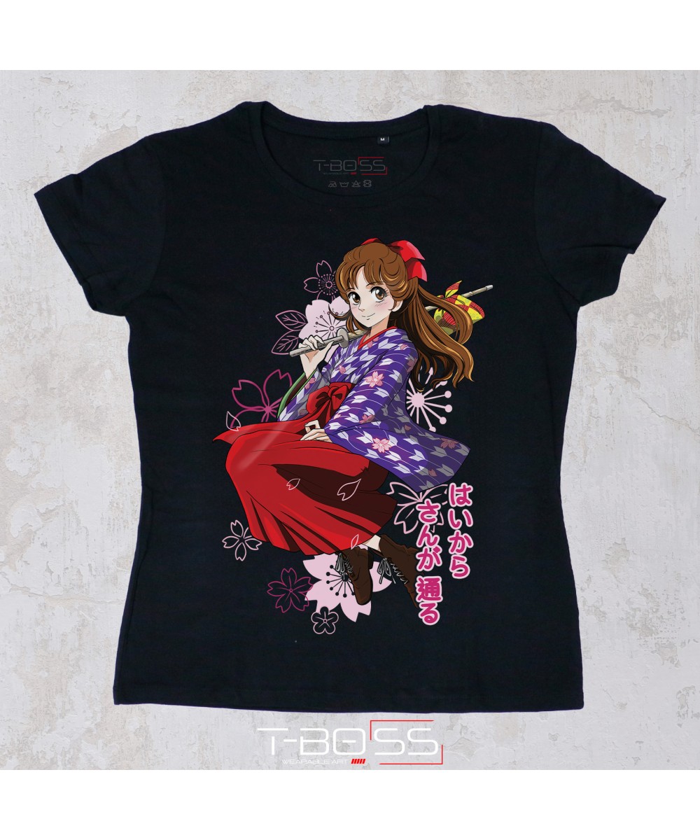 T-Boss | T-shirt Nera Mademoiselle anne Fan-Art