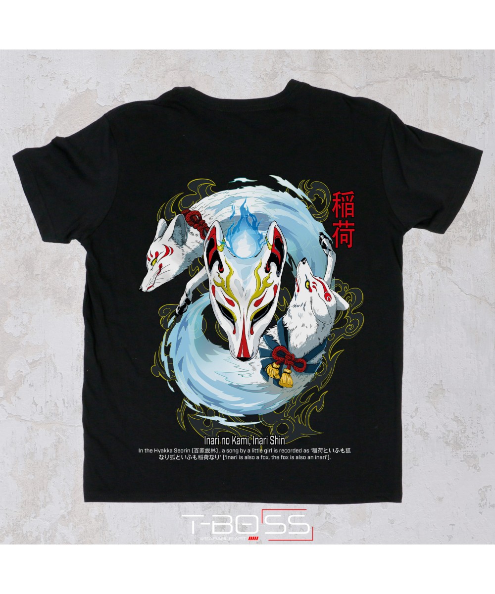 T-Boss | T-shirt Nera Inari Tasogare