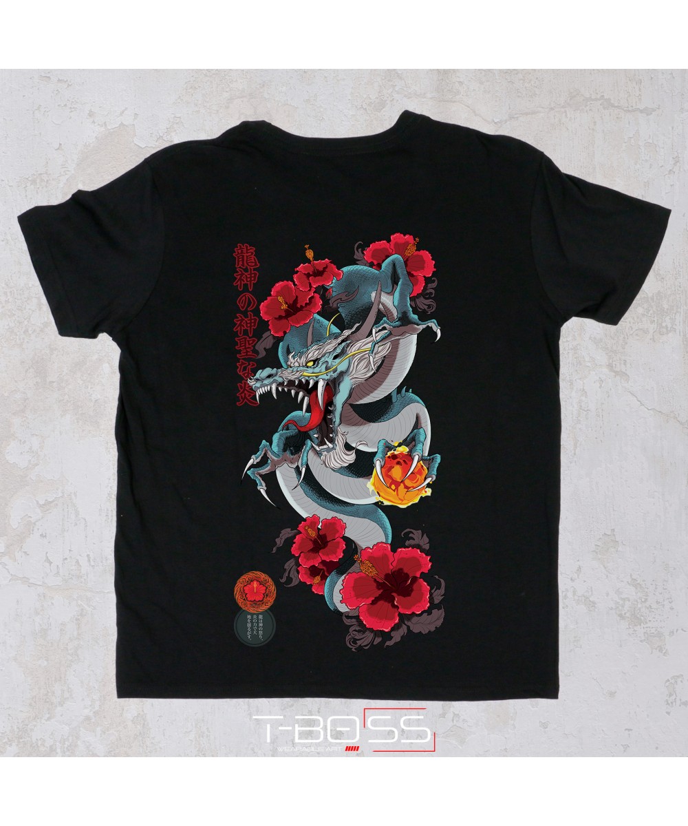 Black T-shirt Ryujin Tasogare