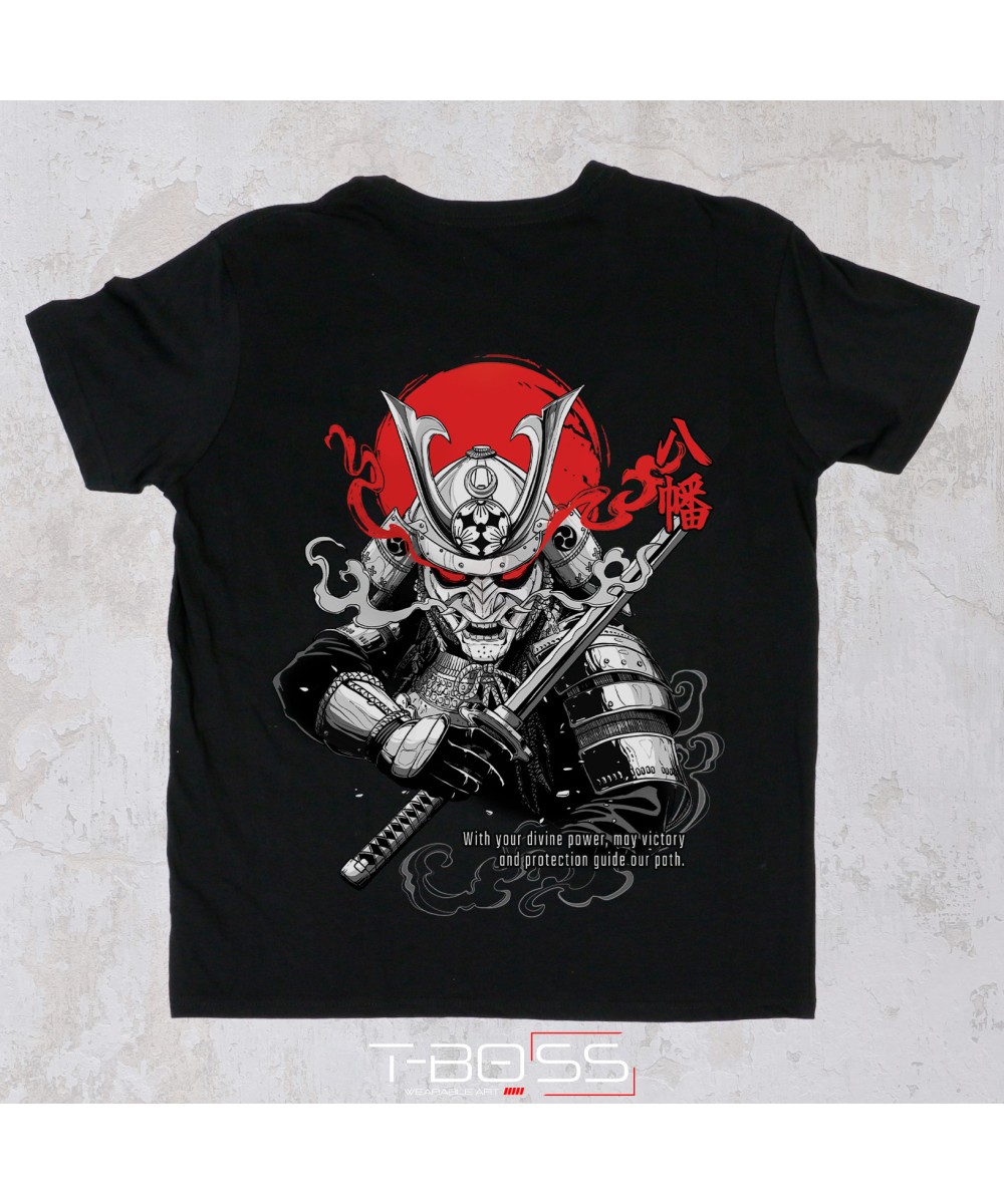 Black T-shirt Hachiman Tasogare