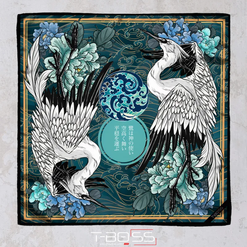 Foulard The Dance of the Divine Herons Tasogare