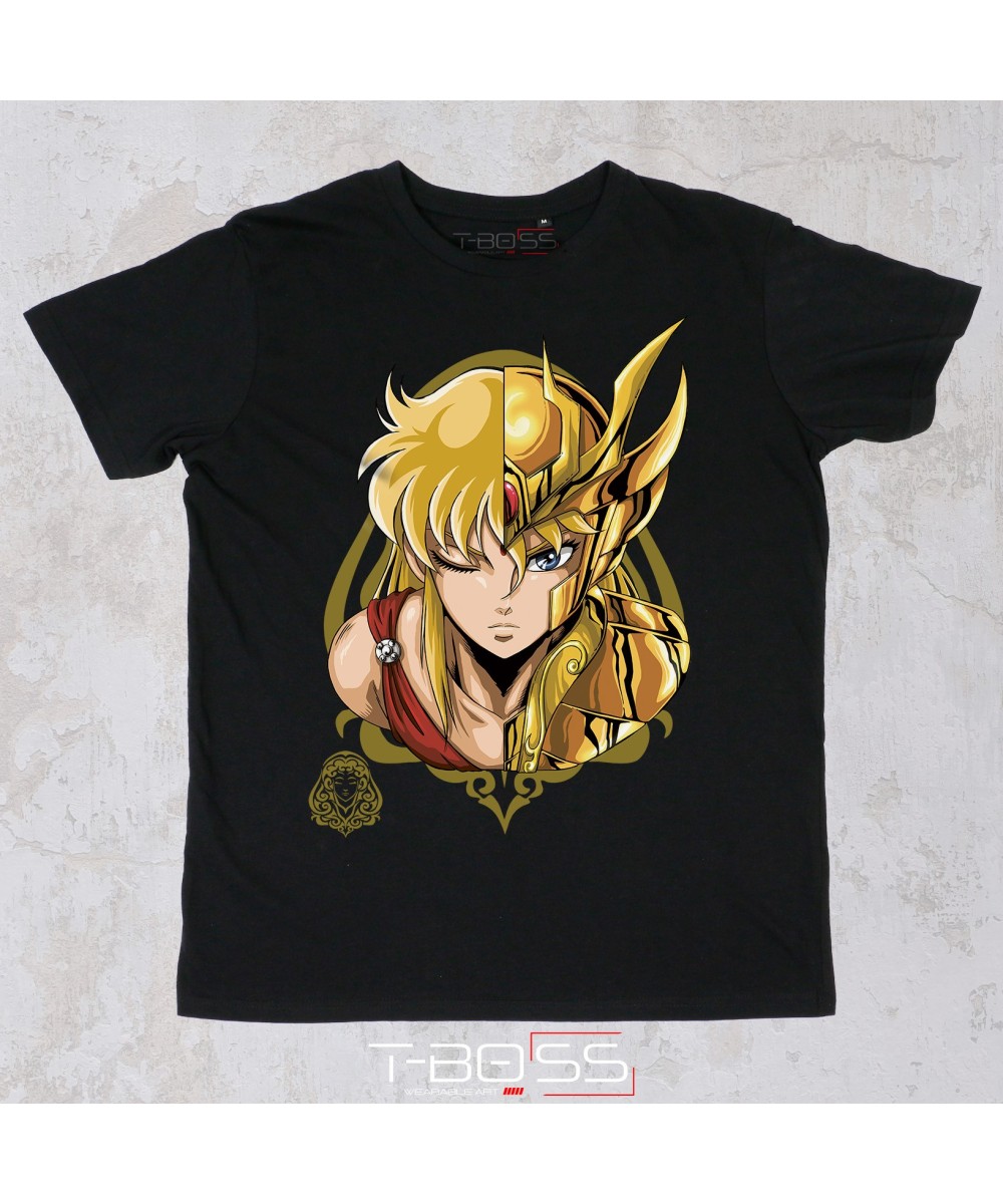 Black T-shirt Virgo Saint Seiya Fan-Art