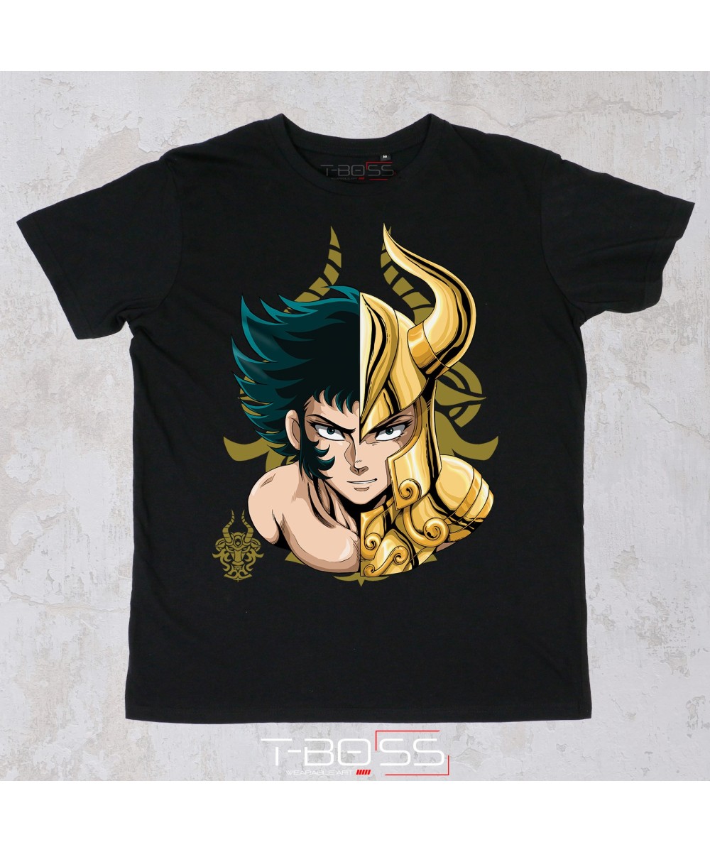 Black T-shirt Capricorn Saint Seiya Fan-Art