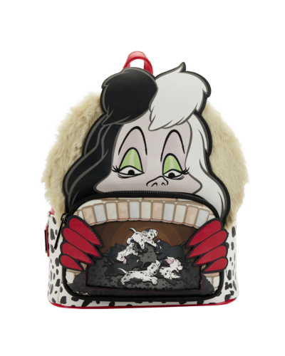 Loungefly Mini Backpack Disney 101 Dalmatians " Villains scene Cruella "