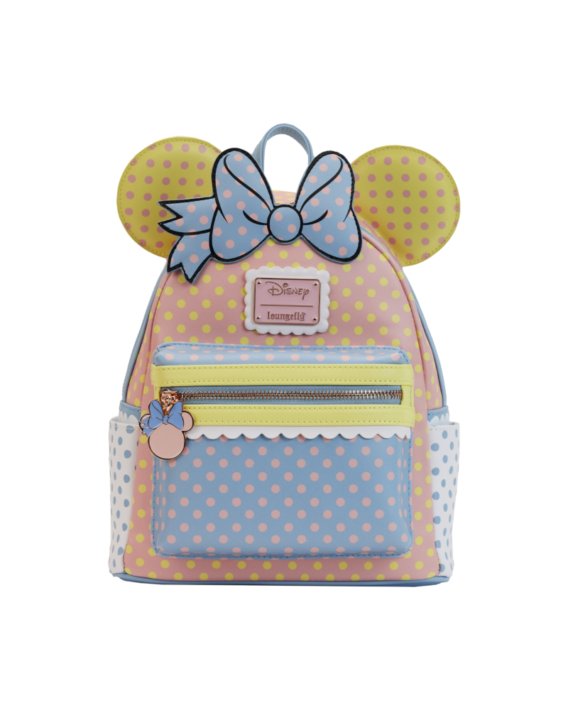 LoungeFly Mini Backpack Disney Minnie Pastel Color Block Dots - Loungefly | TanukiNerd.it
