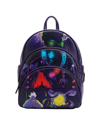 Loungefly Mini Backpack Disney - Villains Glow in the dark