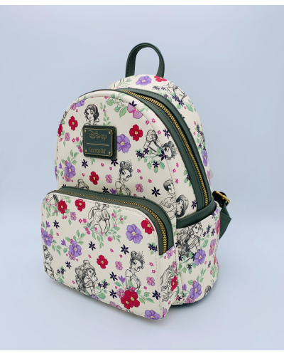 DISNEY - Princess Sketch Floral - Mini Backpack Loungefly 'Exclusive'