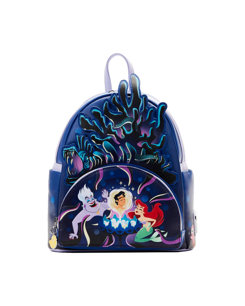 LoungeFly Mini Backpack DISNEY The Little Mermaid "Ursula Lair"
