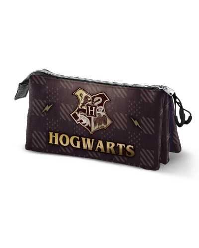 HARRY POTTER -Hogwarts &Golden Snitch - Triple Pencil Case