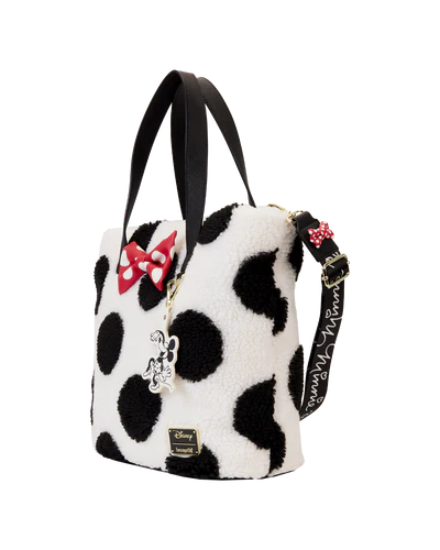 Loungefly Tote Bag Disney - Minnie Rock The Dots Sherpa