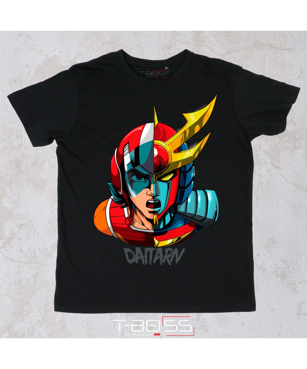 Black T-shirt Haran L'imbattibile Daitarn 3 Fan-Art