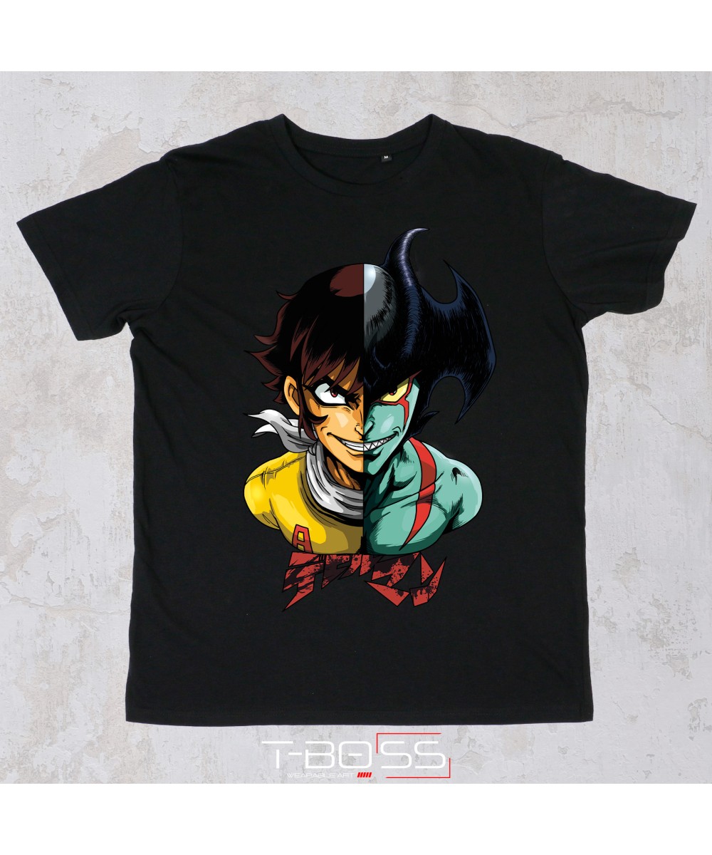 Black T-shirt Akira Devil Man Fan-Art