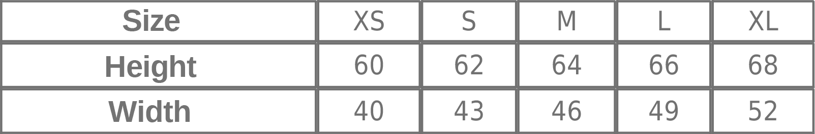 women's size chart